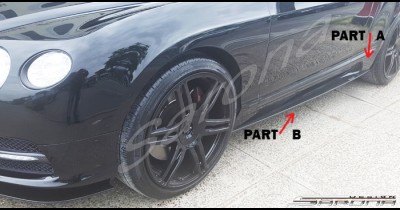 Custom Bentley GTC  Coupe Side Skirts (2004 - 2011) - $890.00 (Part #BT-021-SS)